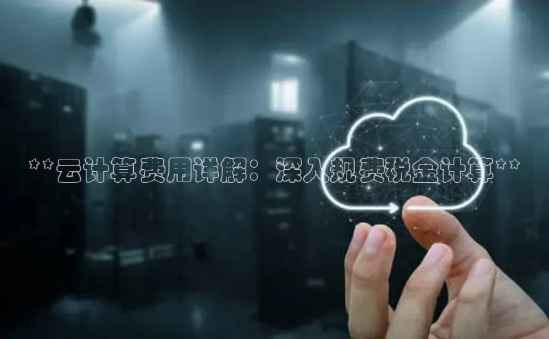 杏鑫注册开户普信公司**云计算费用详解：深入规费税金计算**