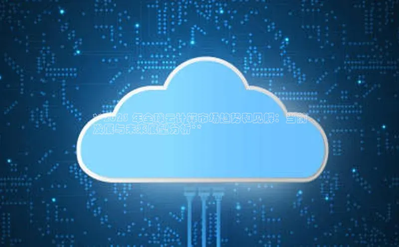 杏鑫平台代理百度营销中心**2023 年全球云计算市场趋势和见解：当前
发展与未来展望分析**