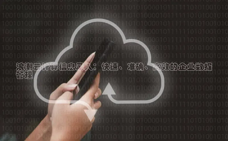 杏鑫注册地址百度智能门户浪潮云计算信息录入：快速、准确、高效的企业数据
管理