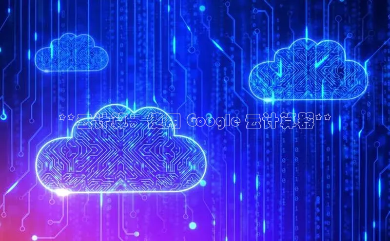 杏鑫注册登录代理中海达**云计算：使用 Google 云计算器**